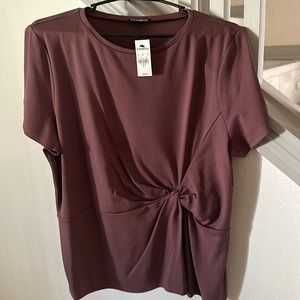 NWT Mauve peplum top from Express